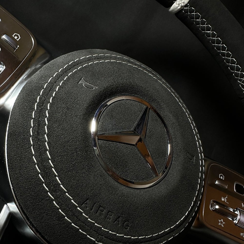AMG Lenkrad Alcantara Schwarz inkl. Airbag passend für Mercedes - BFAN - BEFASTANDNOBLE