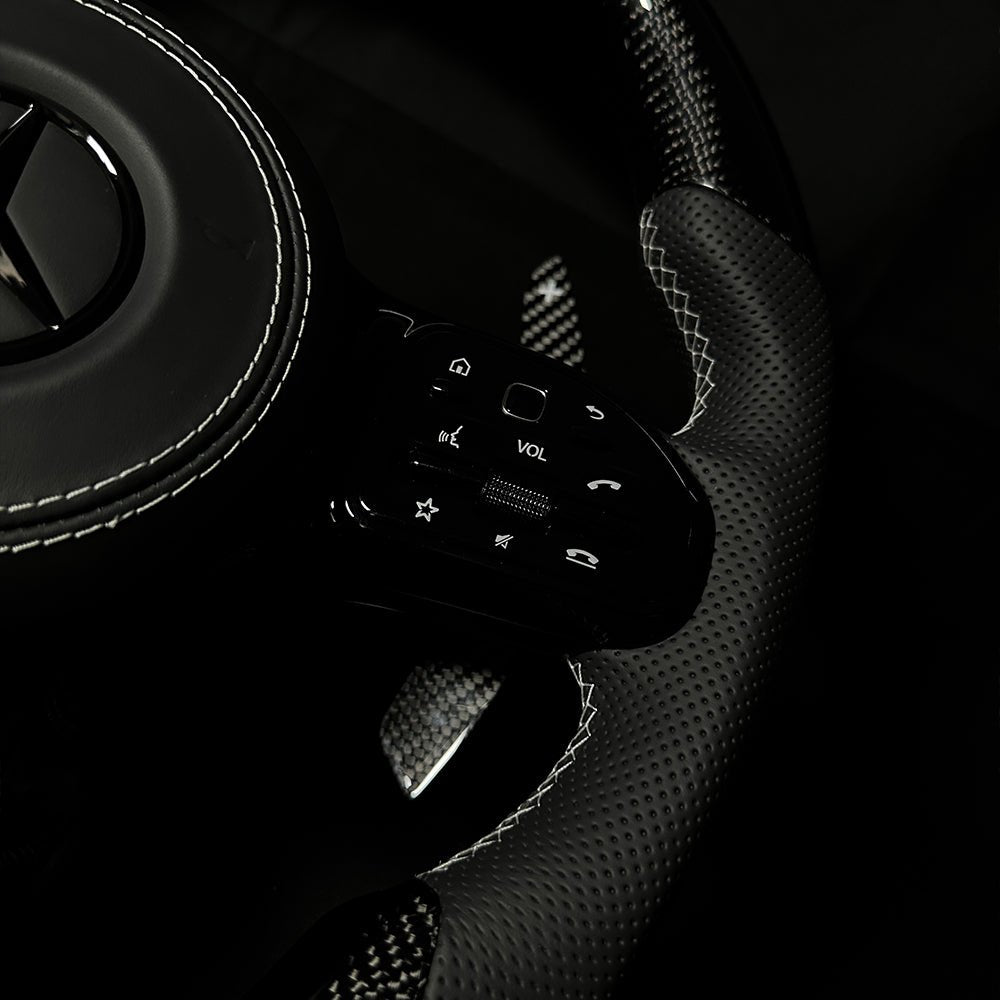 AMG Lenkrad Carbon Schwarz inkl. Airbag passend für Mercedes - BFAN - BEFASTANDNOBLE