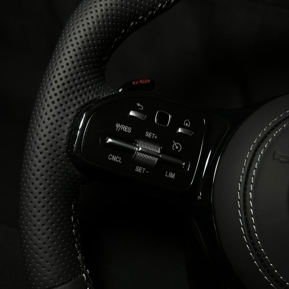 AMG Lenkrad Leder Schwarz inkl. Airbag passend für Mercedes - BFAN - BEFASTANDNOBLE