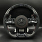 AMG Lenkrad Carbon Alcantara LED Screen inkl. Airbag passend für Mercedes - BlackForest Autos