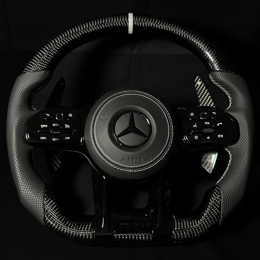 AMG Lenkrad Carbon Schwarz inkl. Airbag passend für Mercedes - BFAN - BEFASTANDNOBLE
