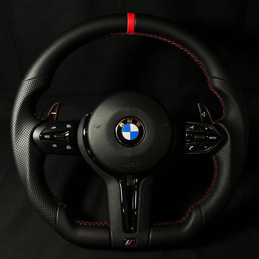 M Lenkrad Abgeflacht Leder inkl. Airbag passend für BMW - BFAN - BEFASTANDNOBLE
